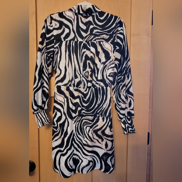 NEW Anthropologie Zebra Print Dress - Picture 4 of 16